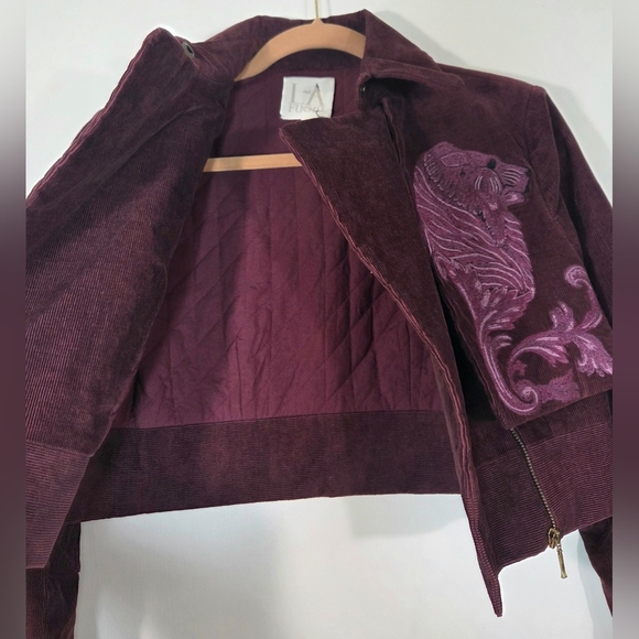 LA FUORI EMBROIDERED BOLERO JACKET. - Picture 5 of 9